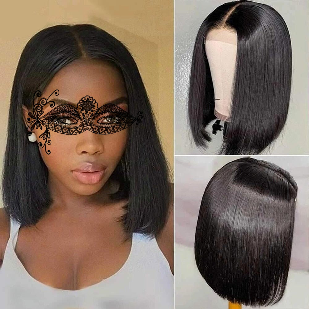 150% Top Quality Swiss Lace 13×4 Front Bob Wig Straight