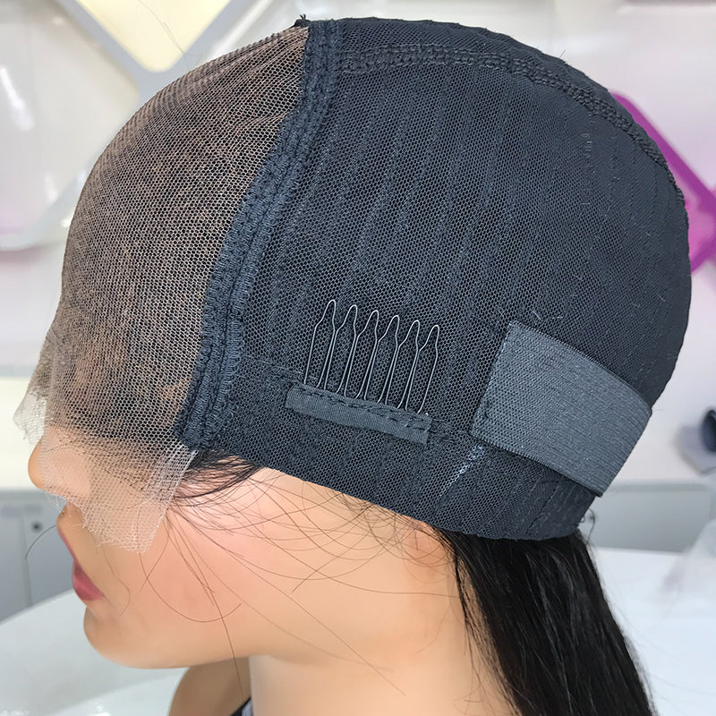 Glueless 5x5 HD Closure Wig Body Wave with Bleached Knots