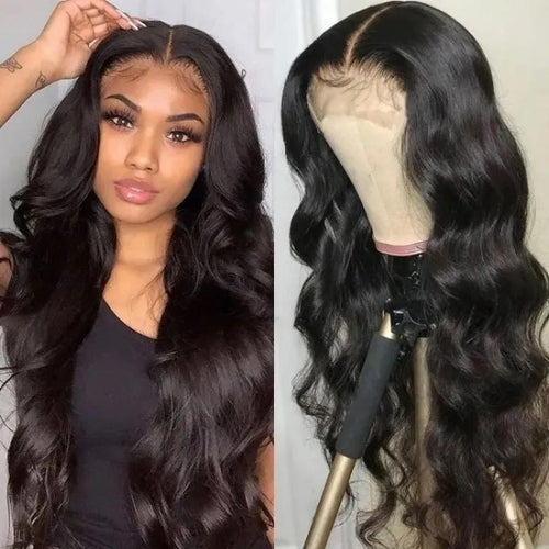 *Body Wave* Glueless 4x4 Lace Closure Unit Wig 180% Density Human Hair Wig